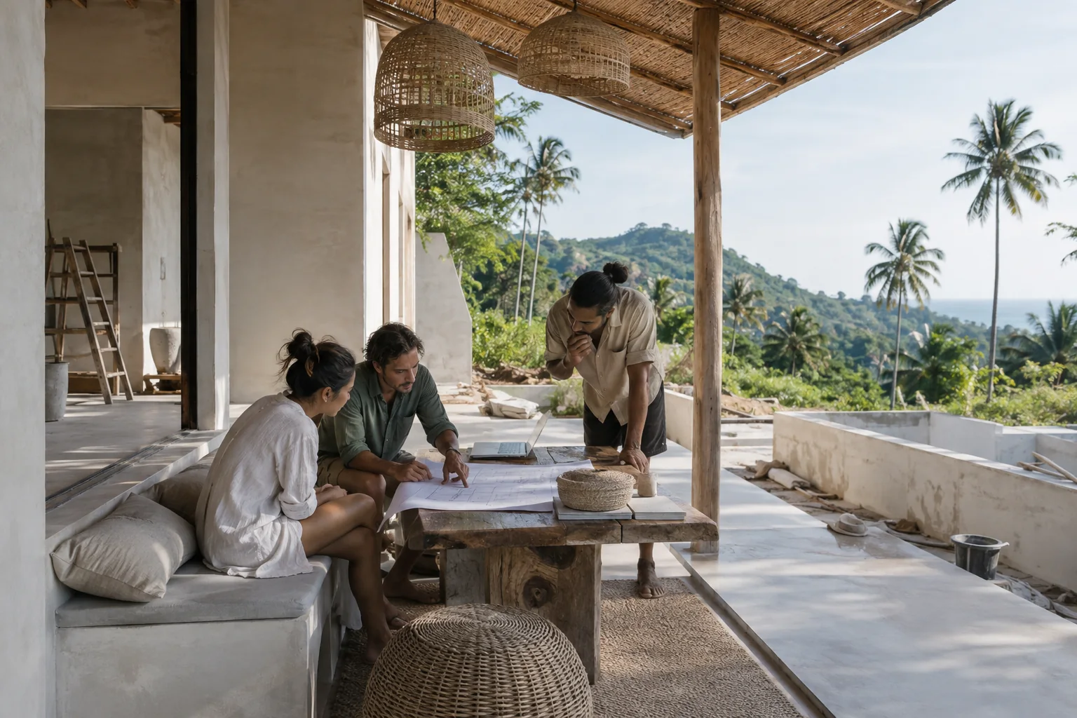 A plausible modest tropical building project illustrating the page topic