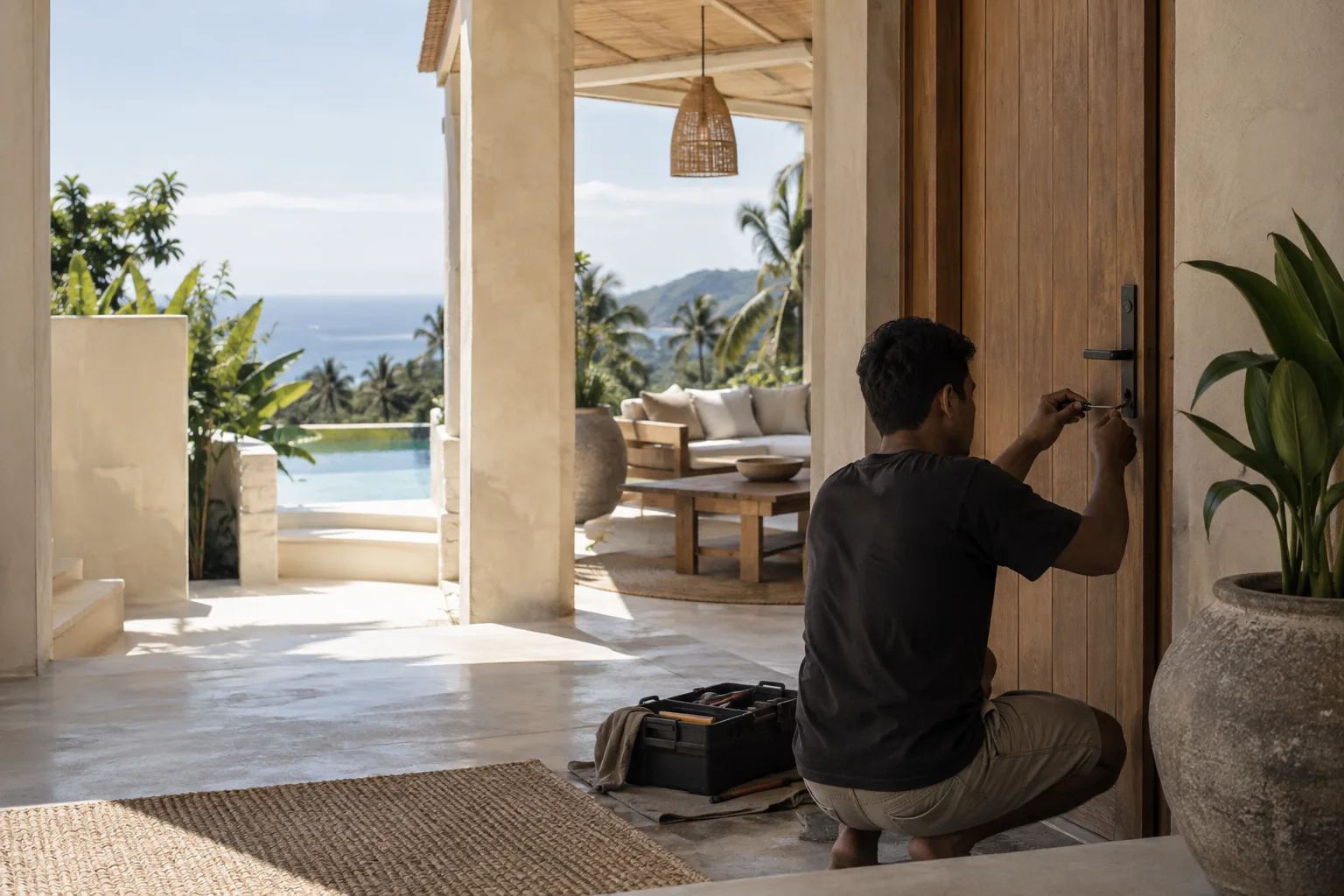 A practical interior or building detail related to long-term use and maintenance