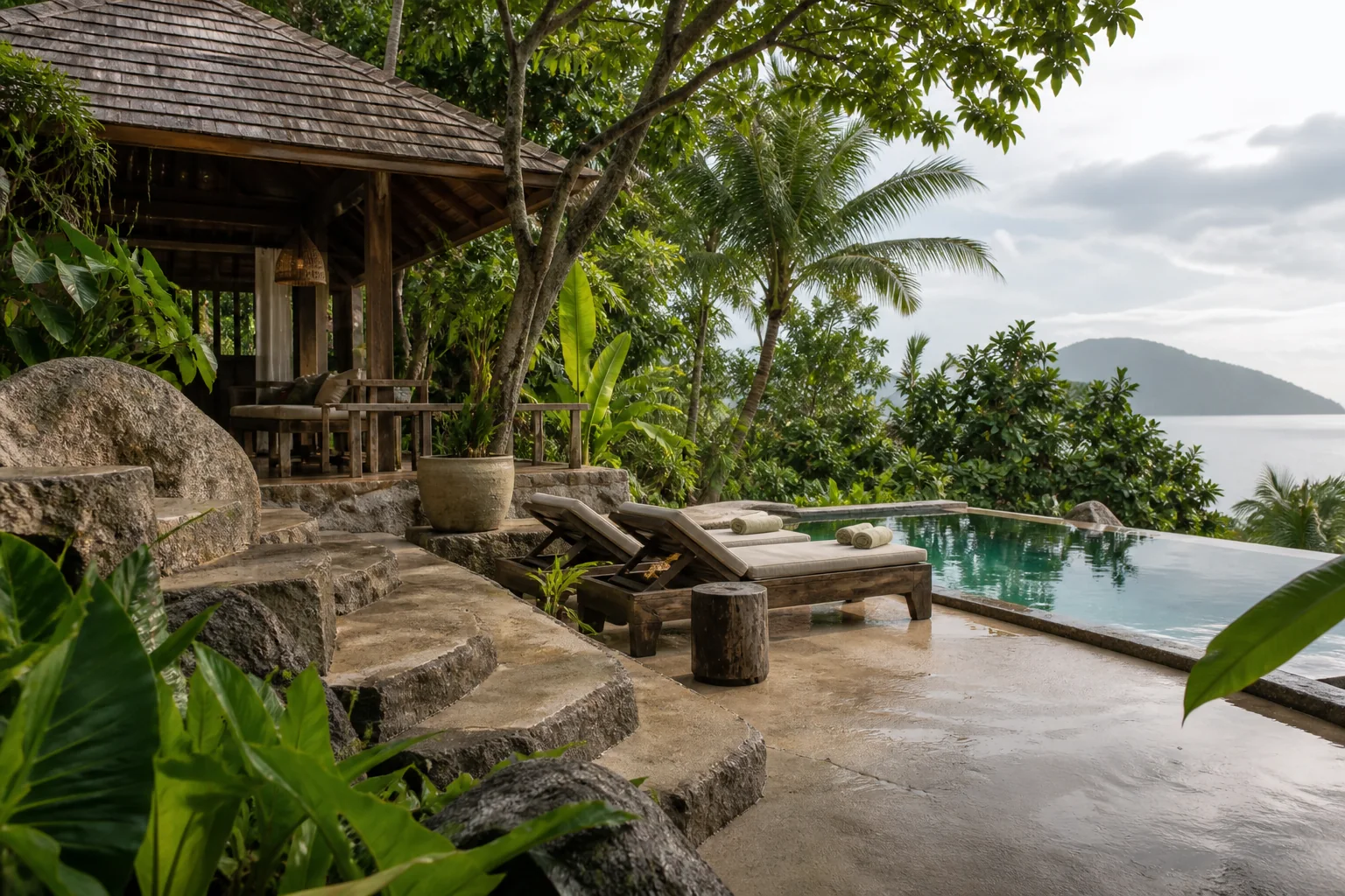 A modest tropical property ensemble illustrating the page topic with realistic spacing