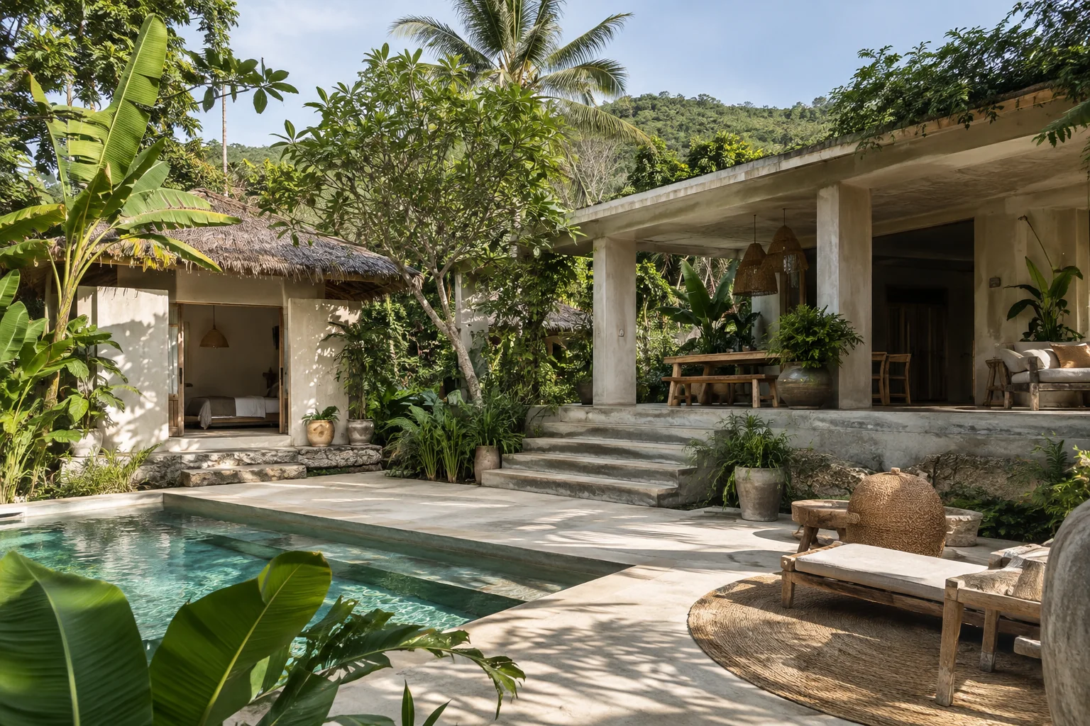 A modest tropical property ensemble illustrating the page topic with realistic spacing