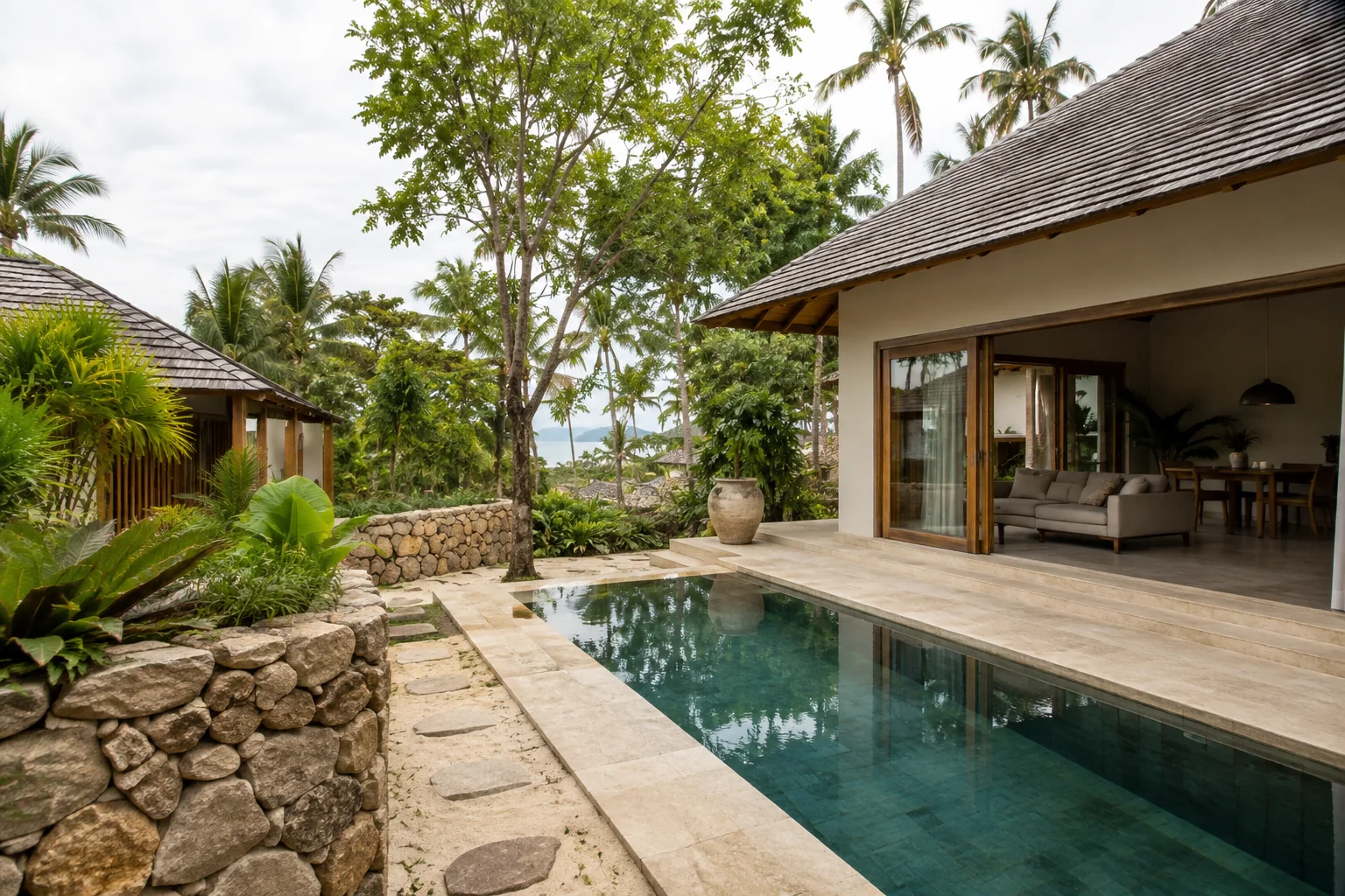 A modest tropical property ensemble illustrating the page topic with realistic spacing